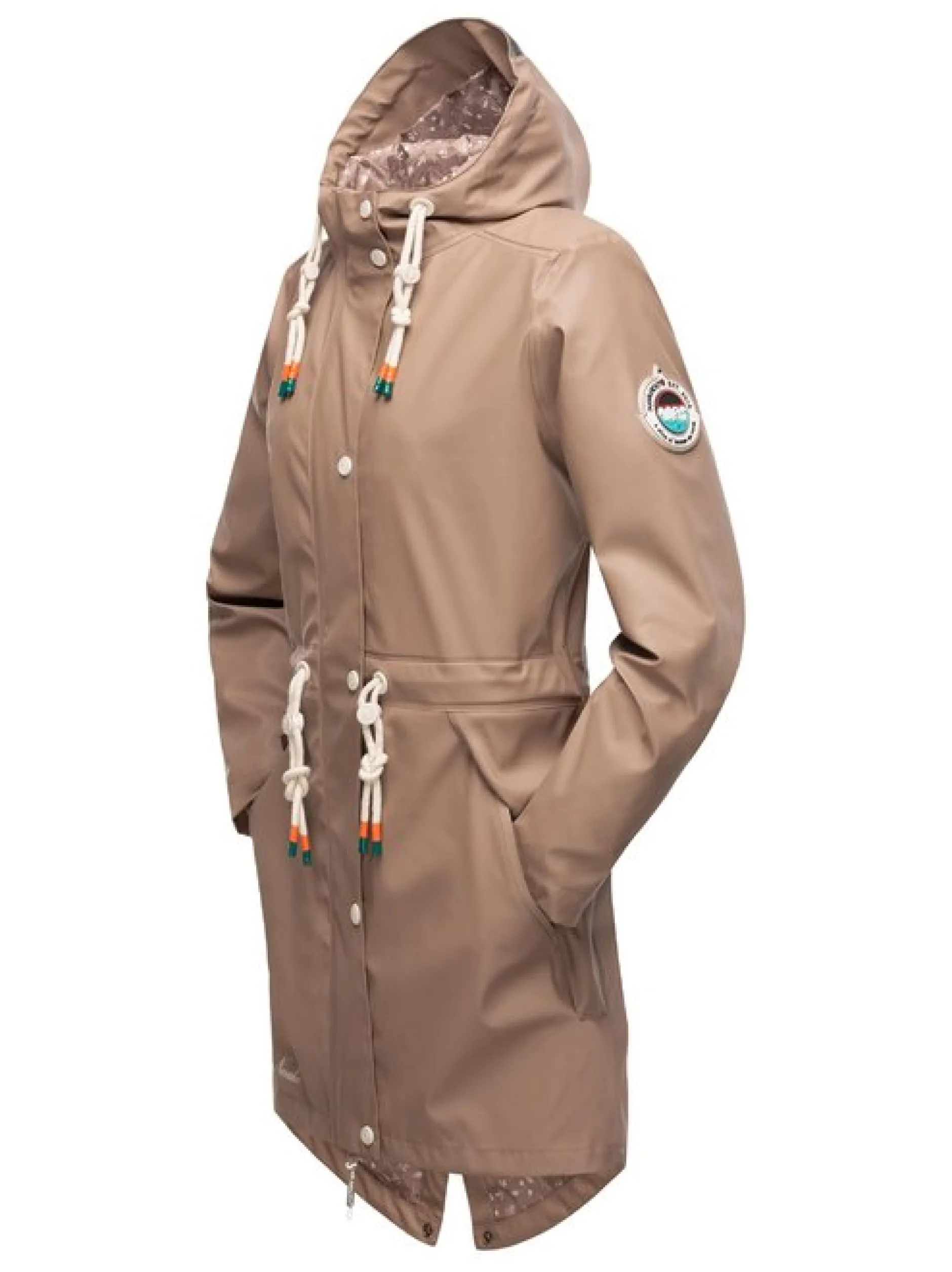 Navahoo Damen Regenjacke - Tropical Storm OO in taupe