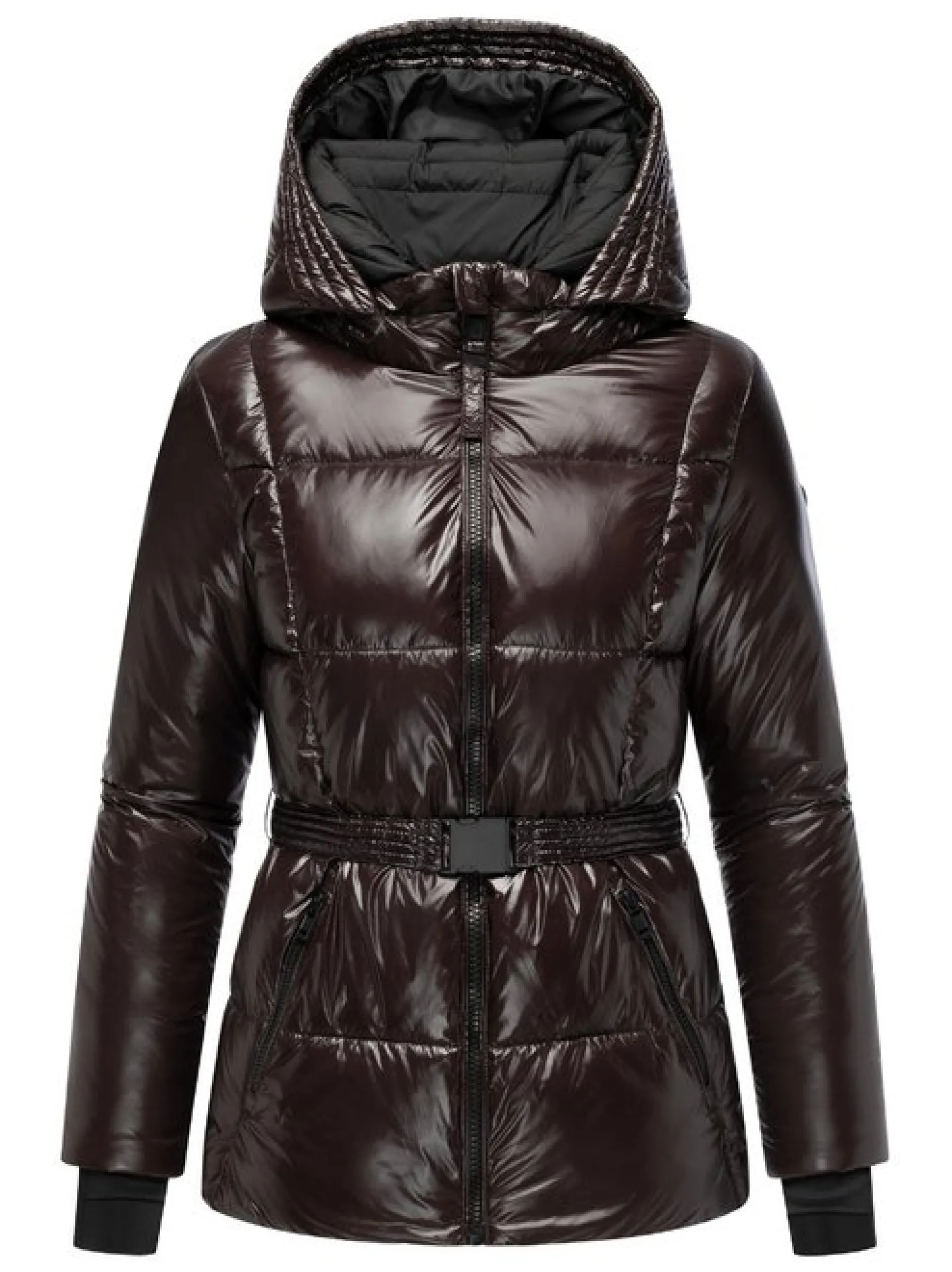 Navahoo Damen Steppjacke - Eisglanz 14 in schoko