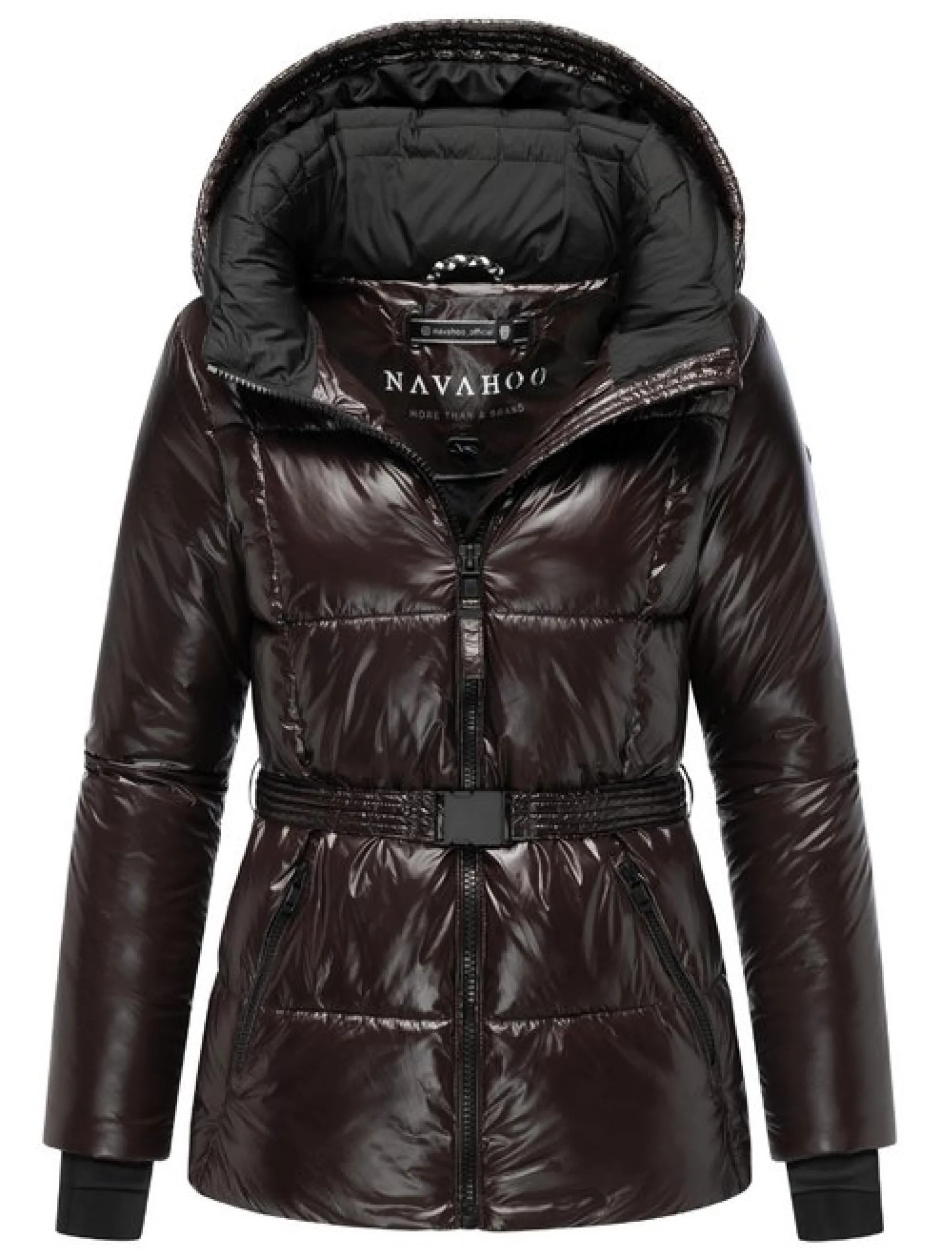 Navahoo Damen Steppjacke - Eisglanz 14 in schoko