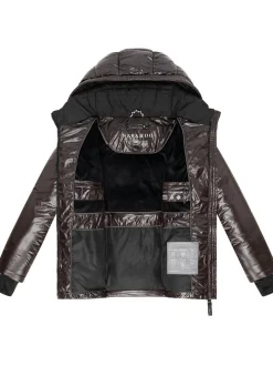 Navahoo Damen Steppjacke - Eisglanz 14 in schoko