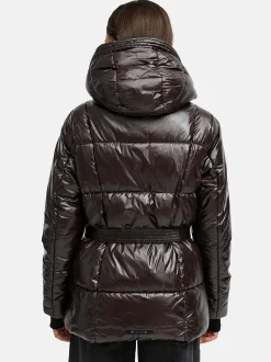 Navahoo Damen Steppjacke - Eisglanz 14 in schoko