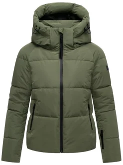 Navahoo Damen Steppjacke - Frostherz XIV in oliv