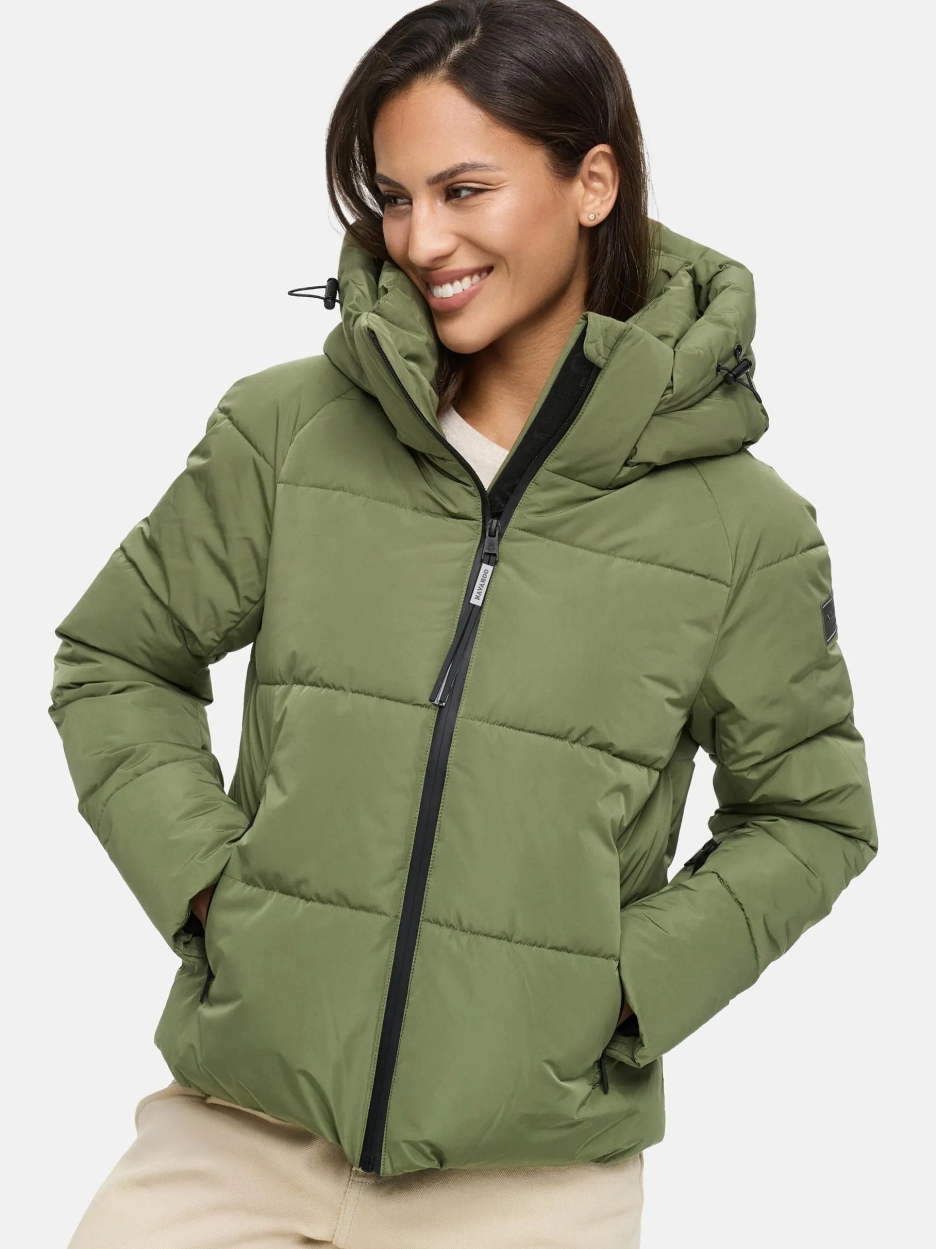 Navahoo Damen Steppjacke - Frostherz XIV in oliv