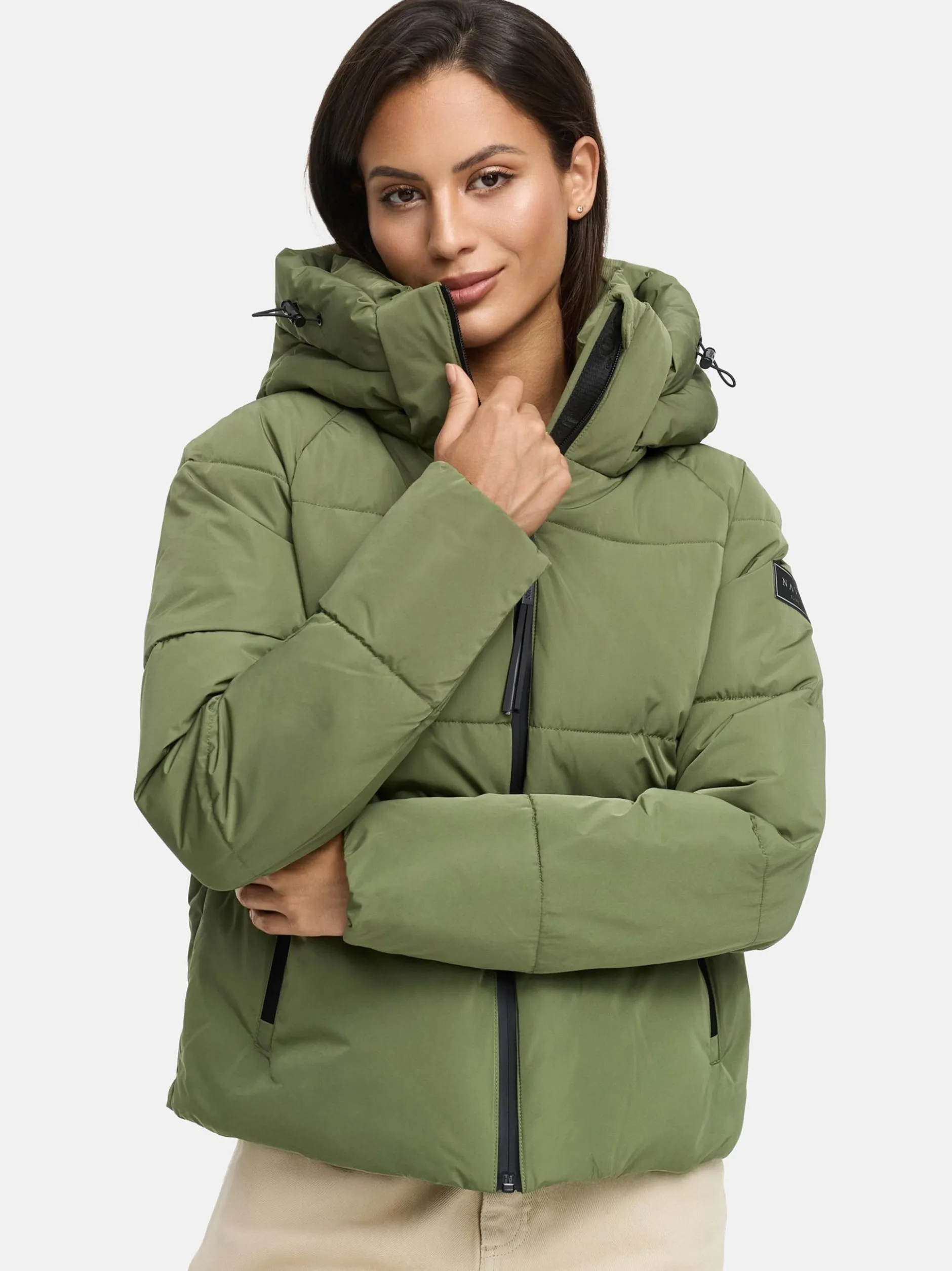 Navahoo Damen Steppjacke - Frostherz XIV in oliv