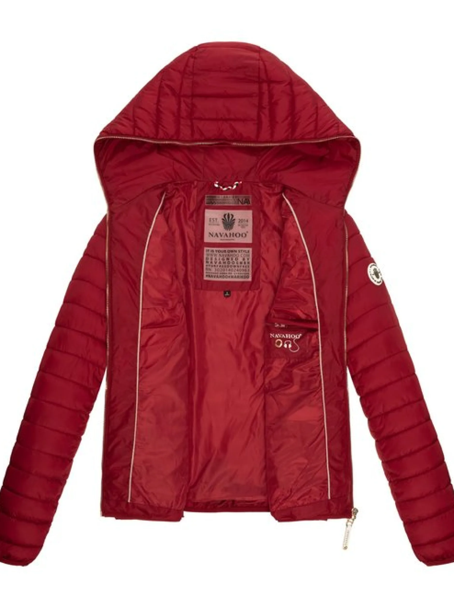 Navahoo Damen Steppjacke - Ich Bin Hübsch in rot