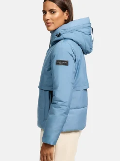 Navahoo Damen Steppjacke - Liebesküken XIV in blau