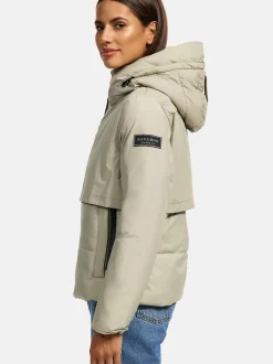 Navahoo Damen Steppjacke - Liebesküken XIV in ecru