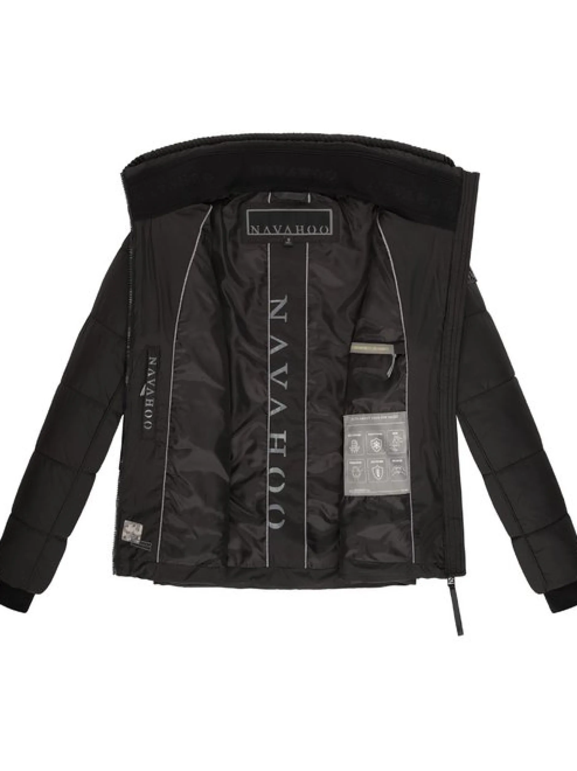 Navahoo Damen Steppjacke - Liebesfee 14 in schwarz