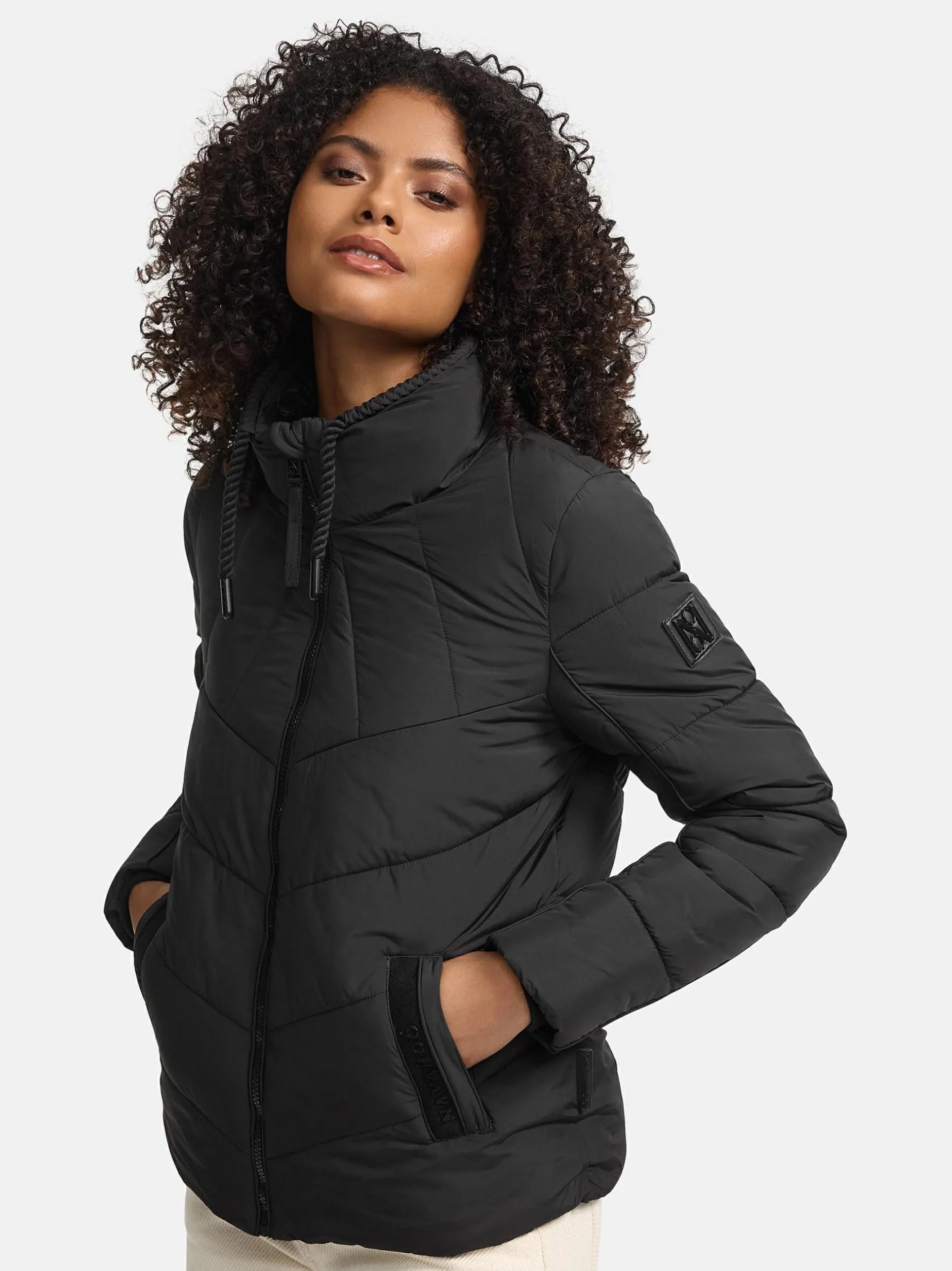 Navahoo Damen Steppjacke - Liebesfee 14 in schwarz