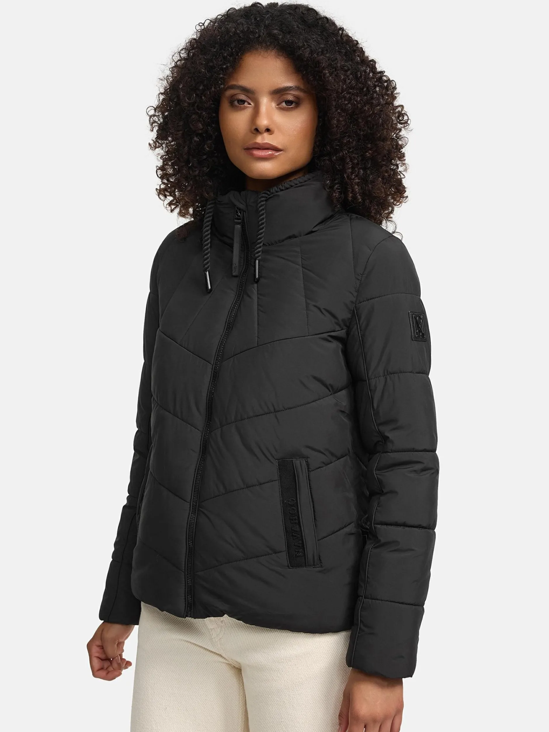 Navahoo Damen Steppjacke - Liebesfee 14 in schwarz