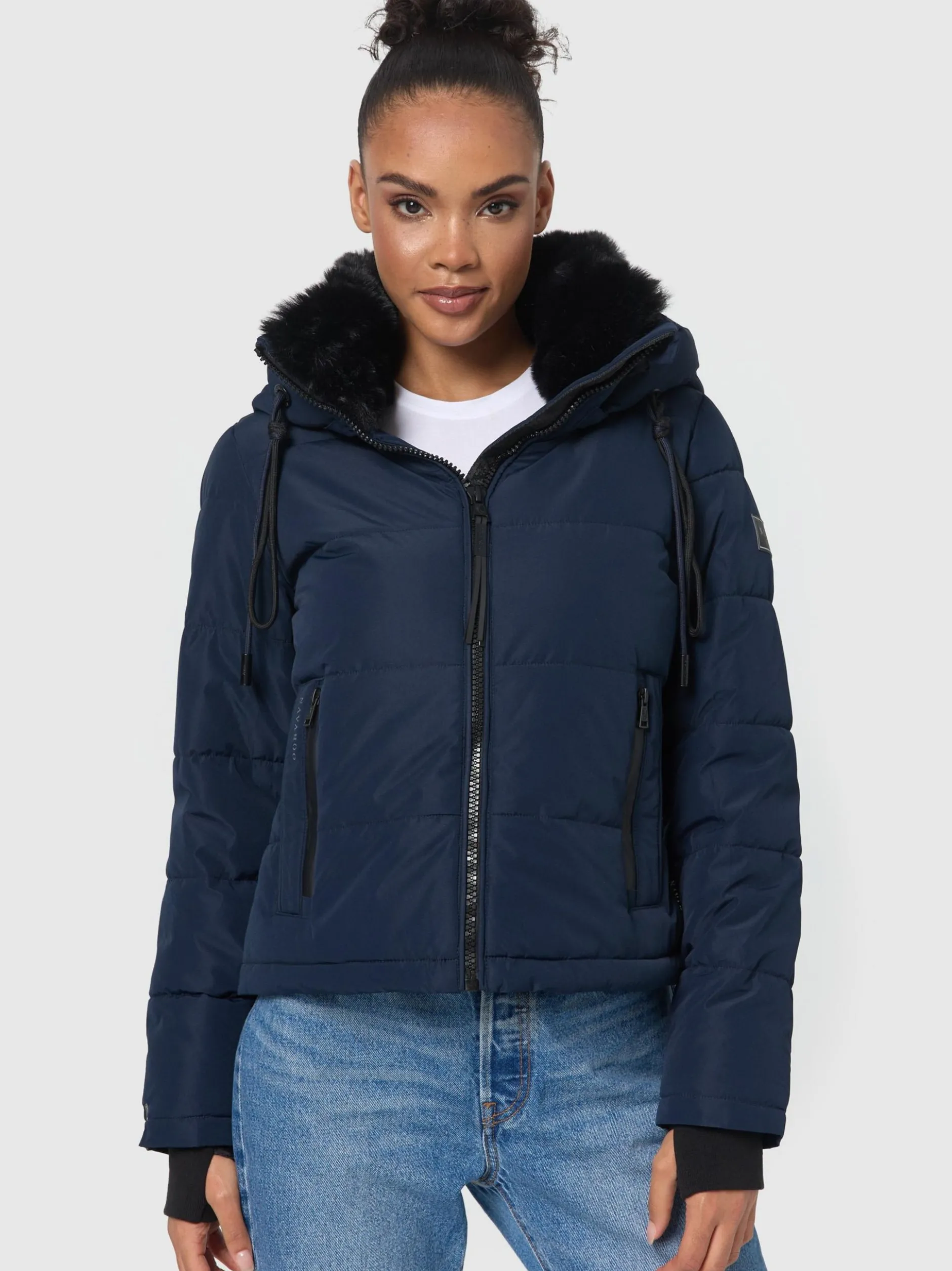 Navahoo Damen Steppjacke - Mit Liebe XIV in marine