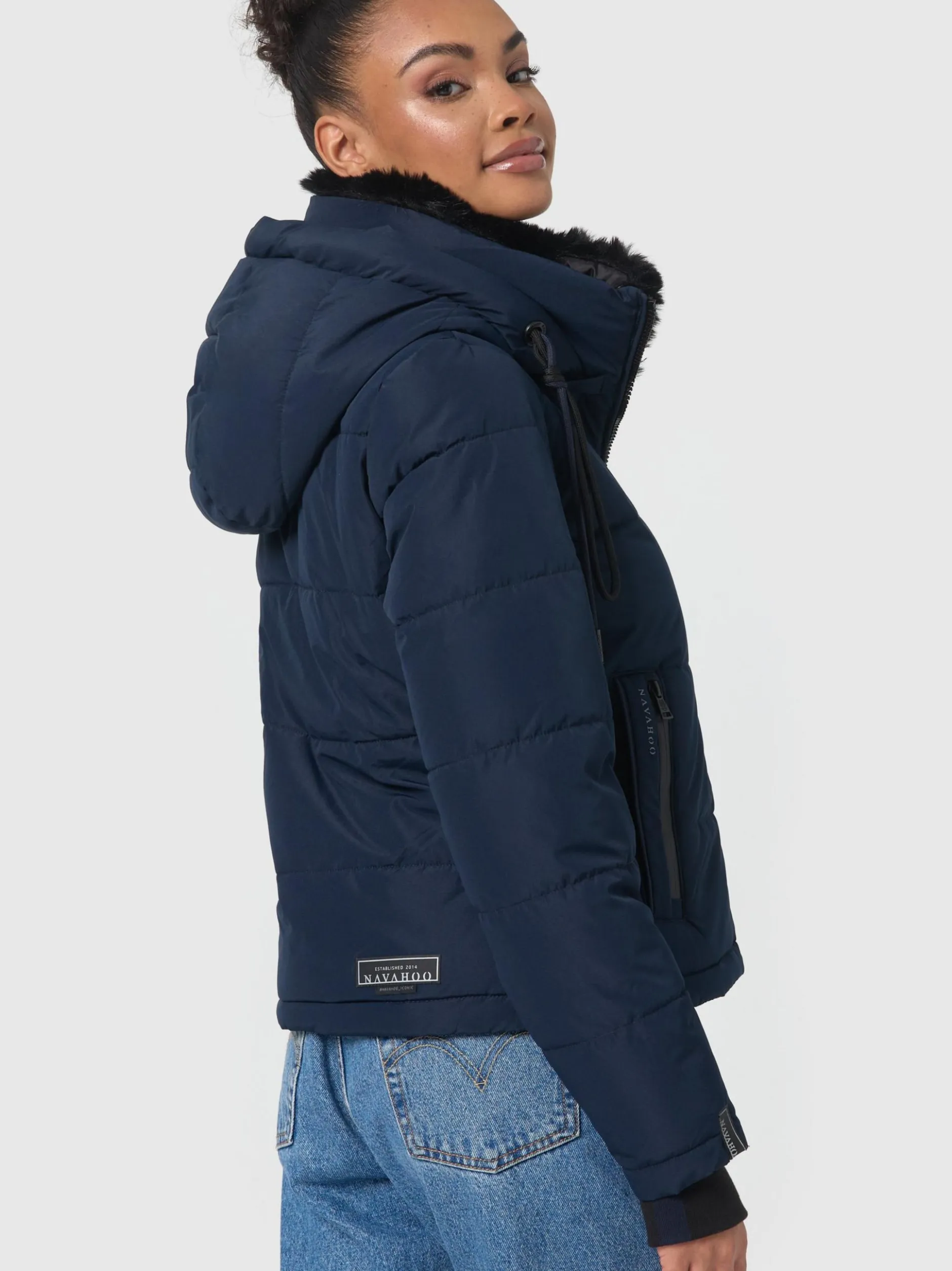 Navahoo Damen Steppjacke - Mit Liebe XIV in marine