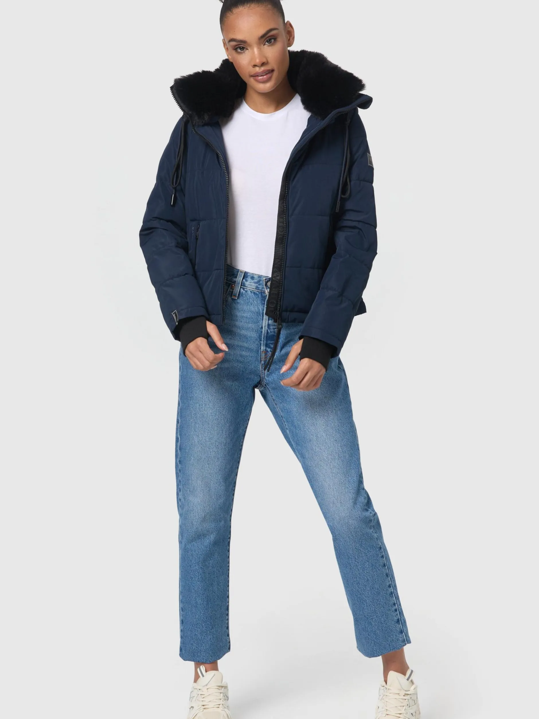 Navahoo Damen Steppjacke - Mit Liebe XIV in marine