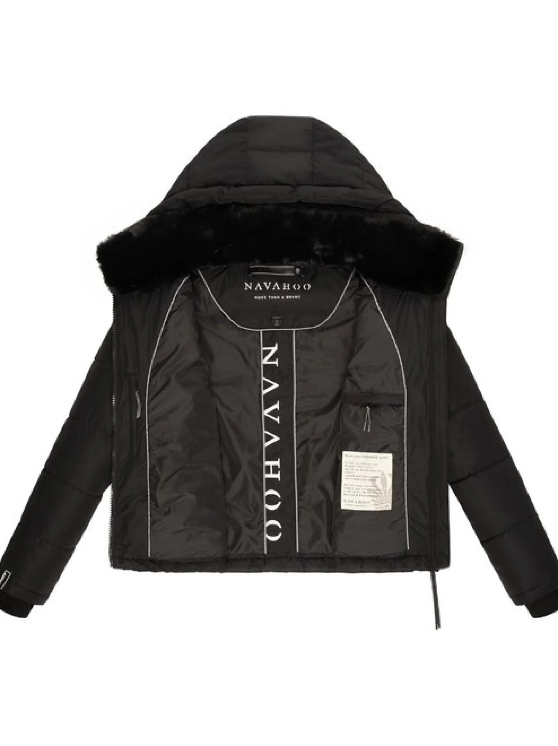 Navahoo Damen Steppjacke - Mit Liebe XIV in schwarz