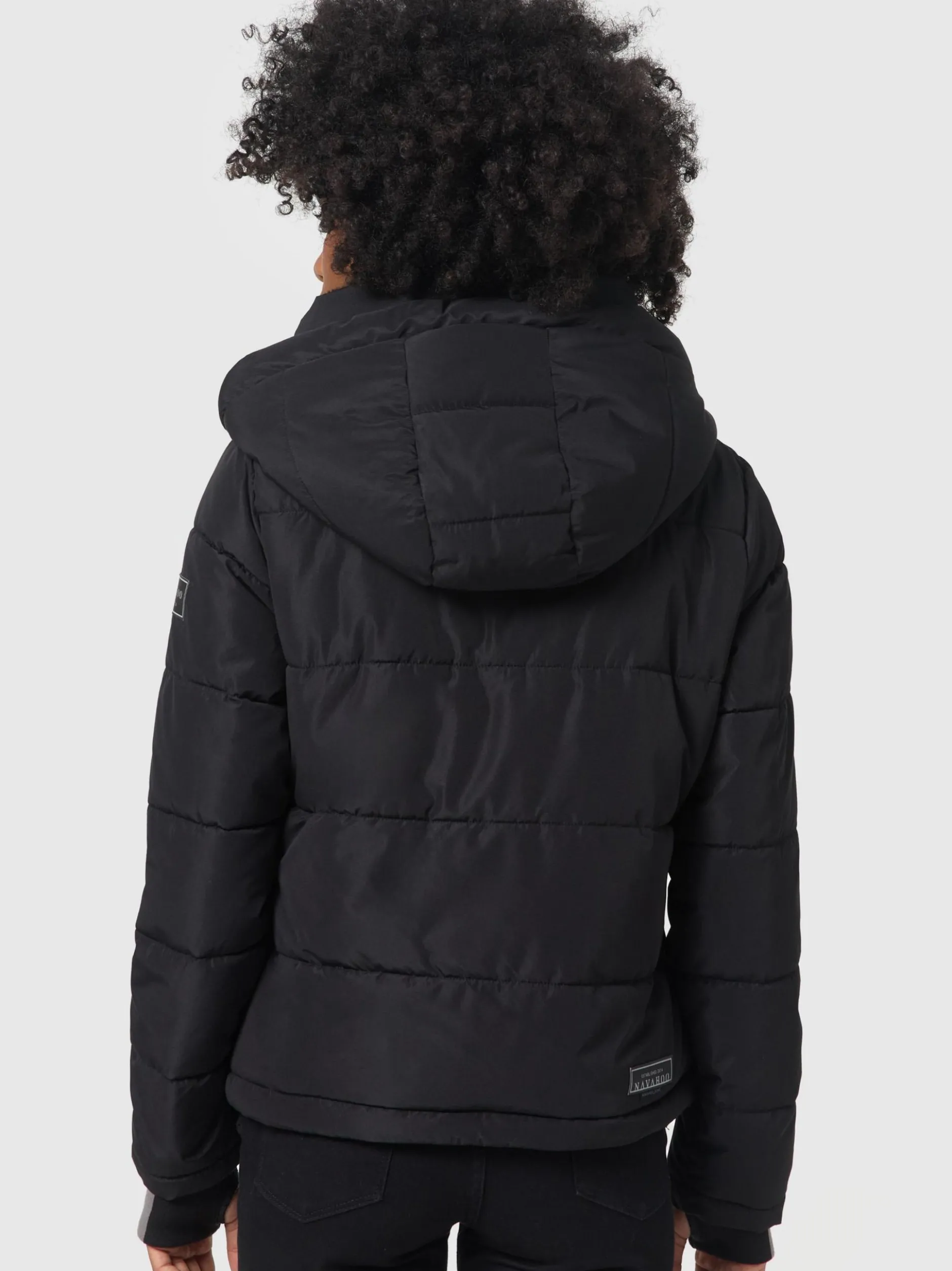 Navahoo Damen Steppjacke - Mit Liebe XIV in schwarz