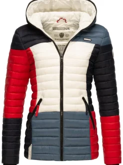 Navahoo Damen Steppjacke - Multikulti in rot