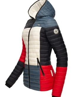 Navahoo Damen Steppjacke - Multikulti in rot