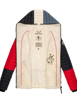 Navahoo Damen Steppjacke - Multikulti in rot