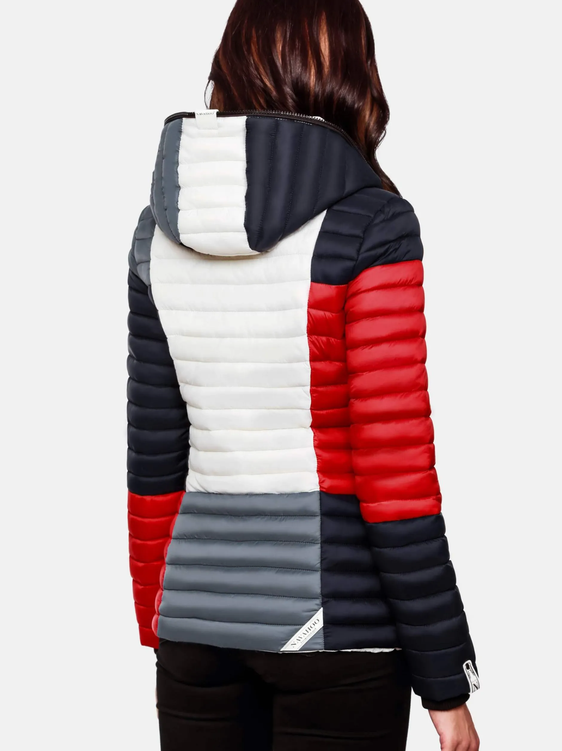 Navahoo Damen Steppjacke - Multikulti in rot