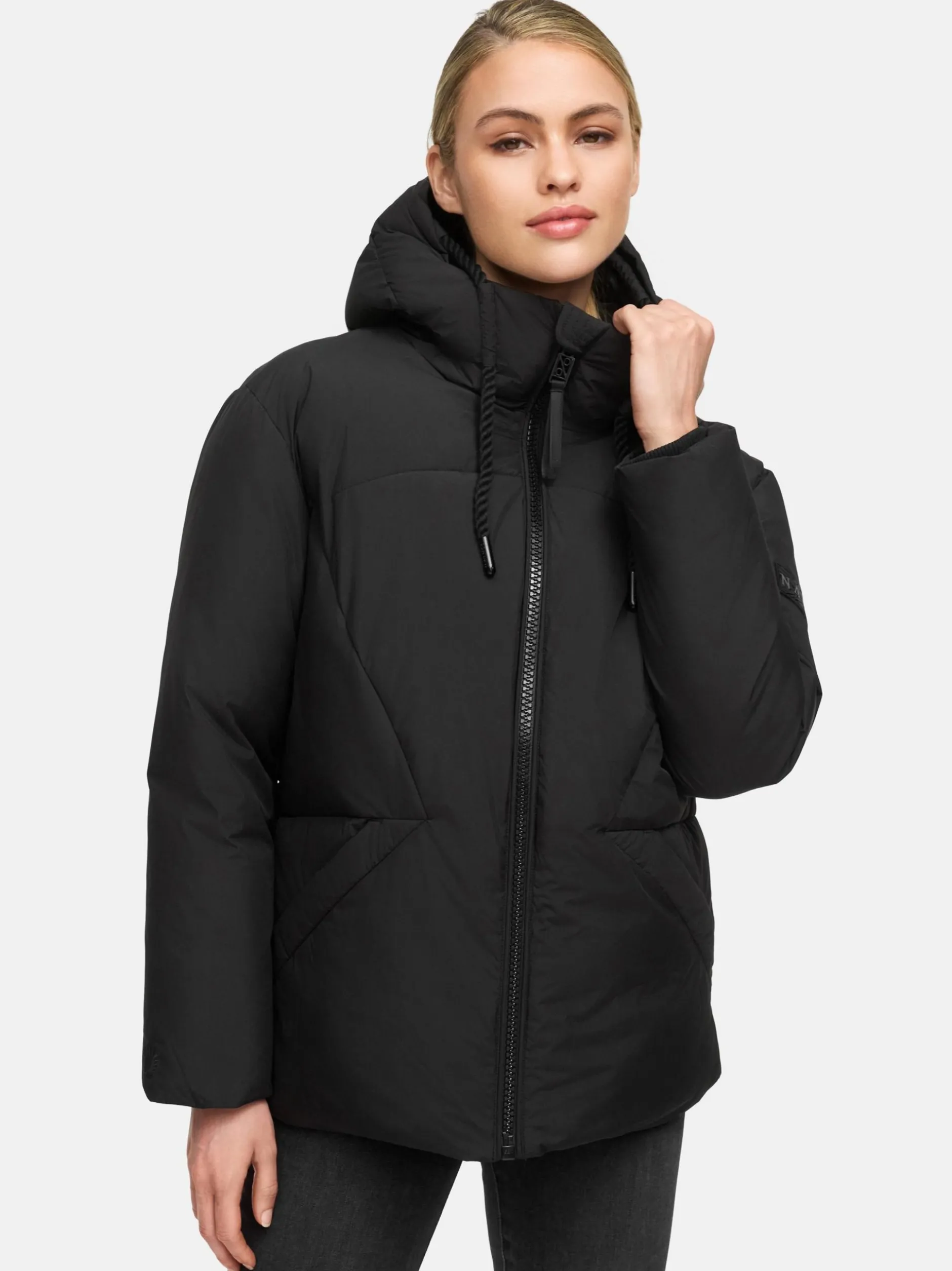 Navahoo Damen Steppjacke - Pastellzauber 14 in schwarz