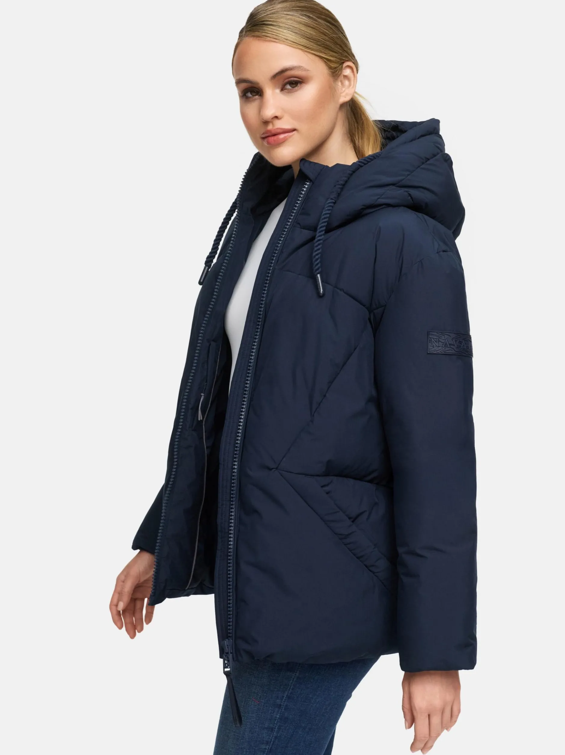 Navahoo Damen Steppjacke - Pastellzauber 14 in marine
