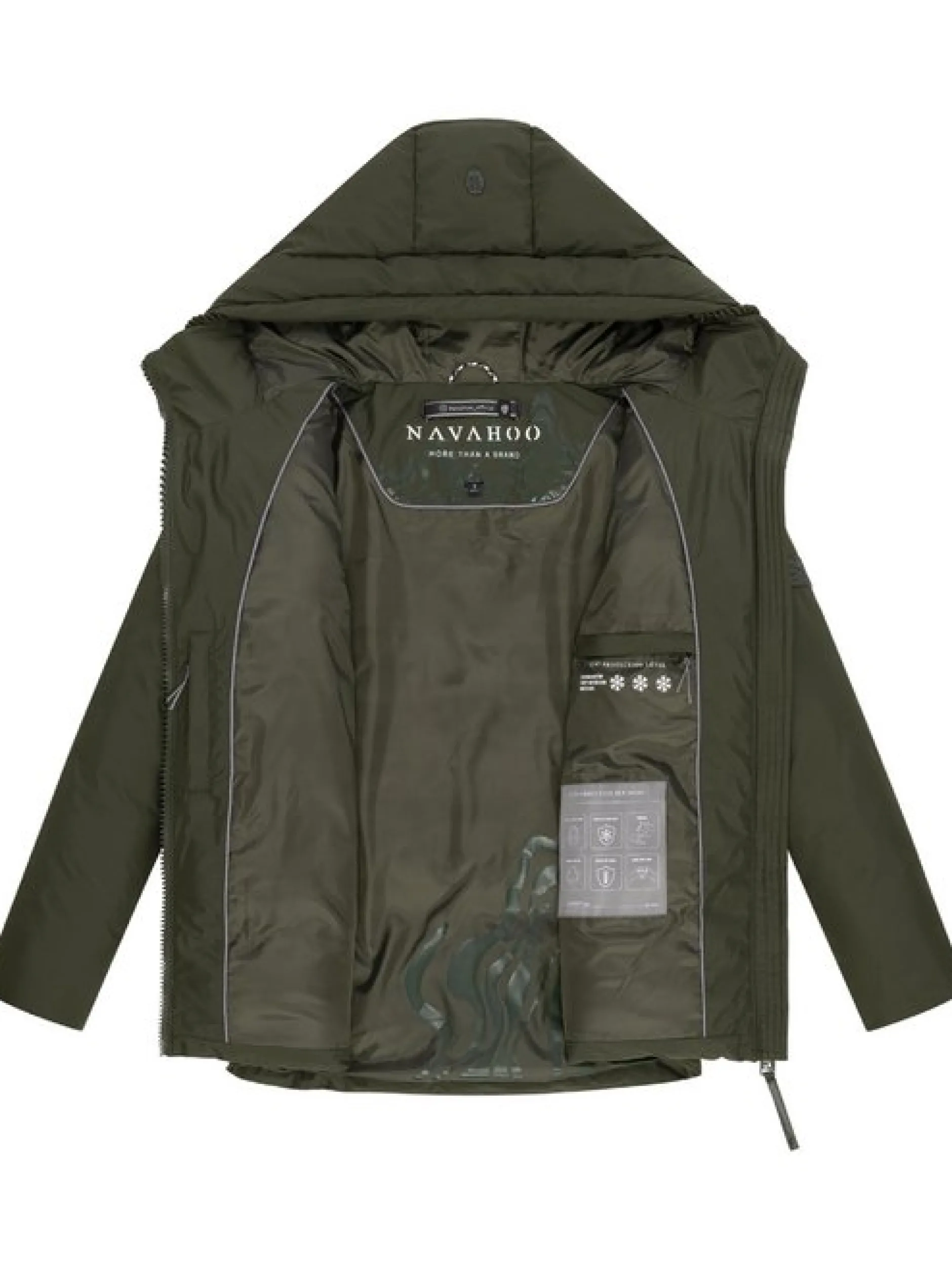 Navahoo Damen Steppjacke - Pastellzauber 14 in oliv