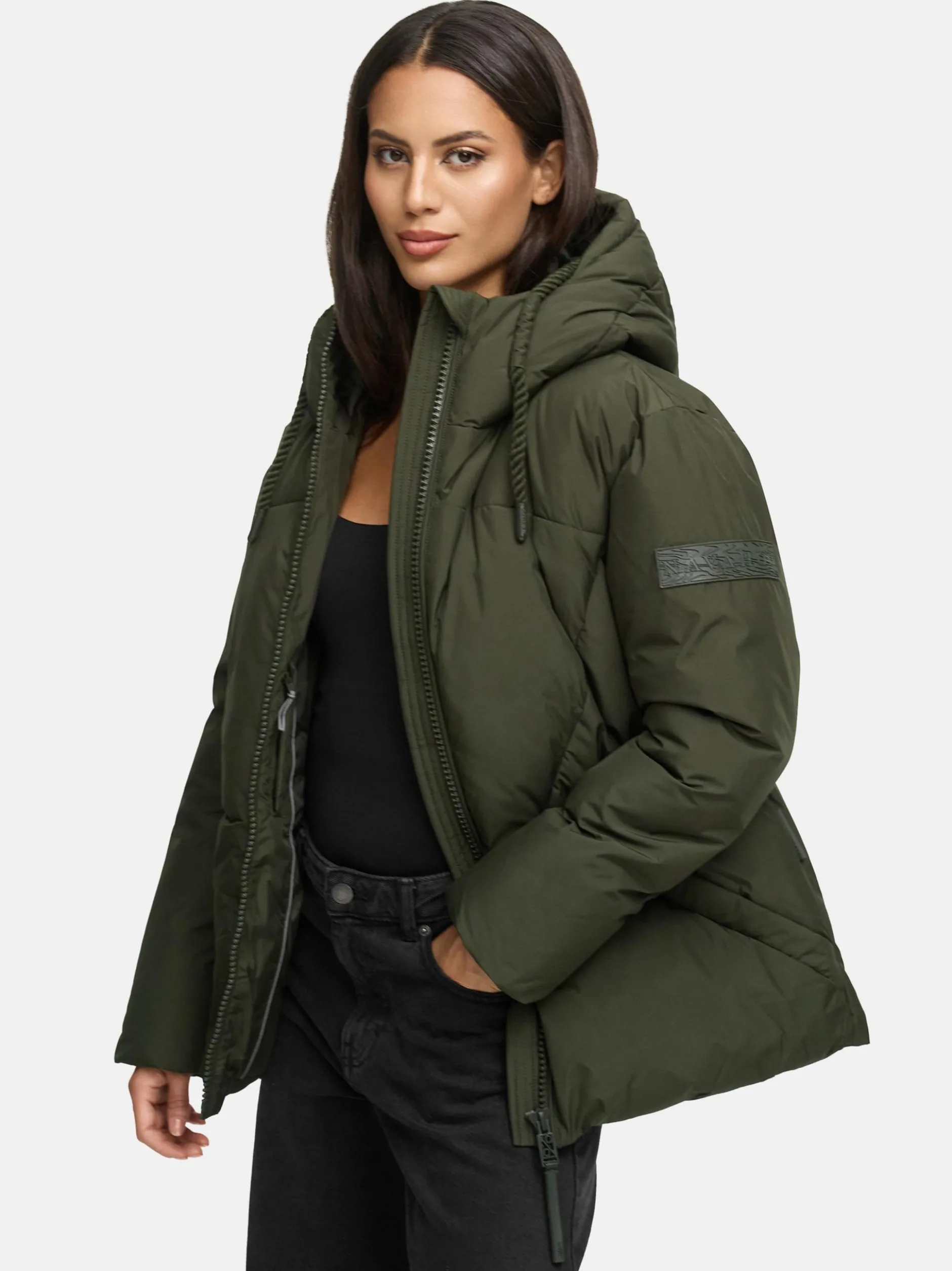 Navahoo Damen Steppjacke - Pastellzauber 14 in oliv