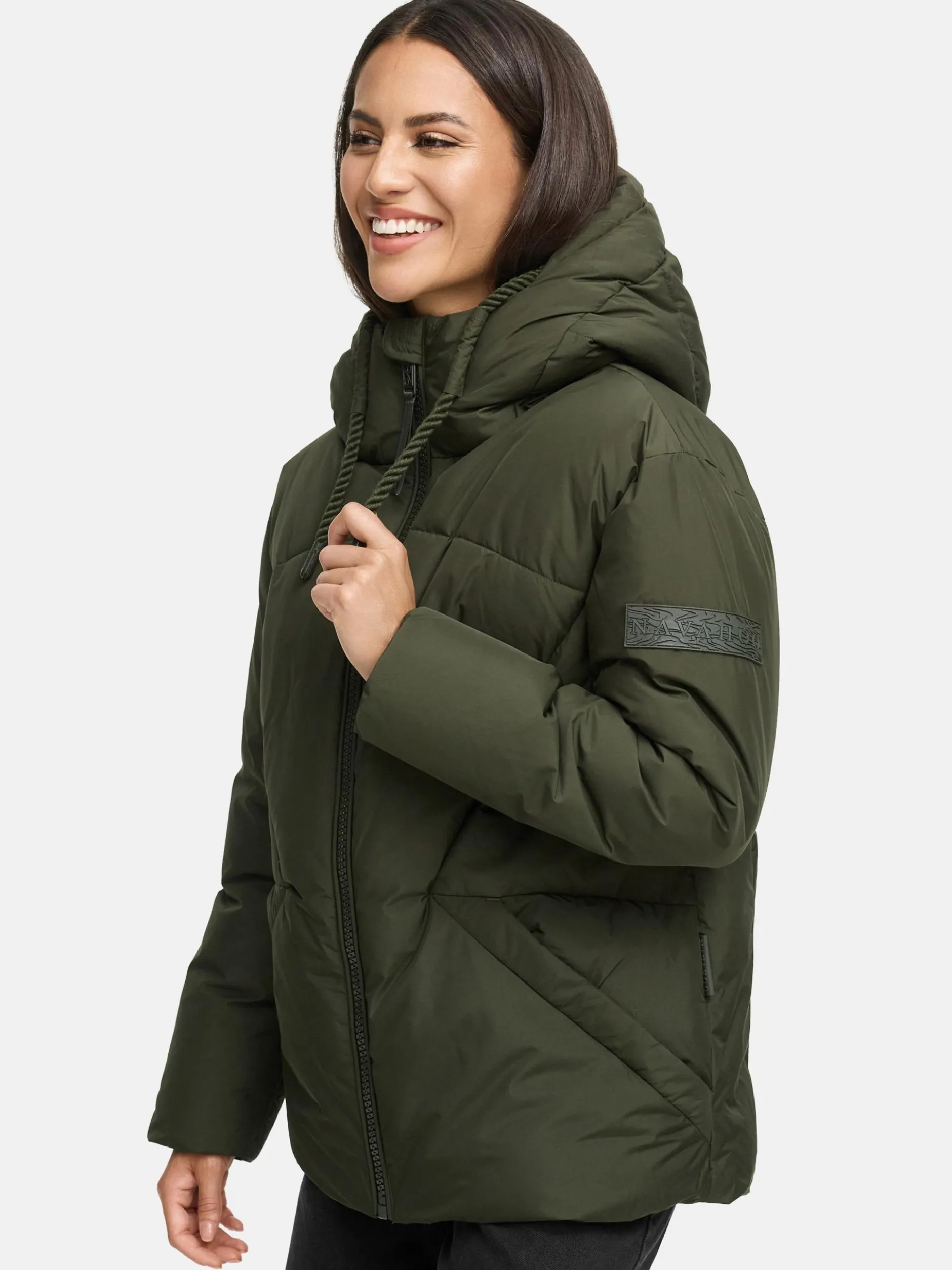 Navahoo Damen Steppjacke - Pastellzauber 14 in oliv