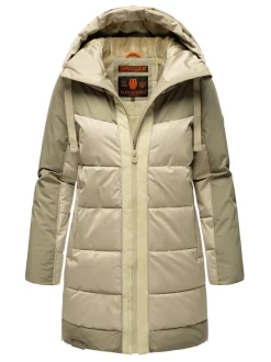 Navahoo Damen Steppjacke - Samtkätzchen in grau