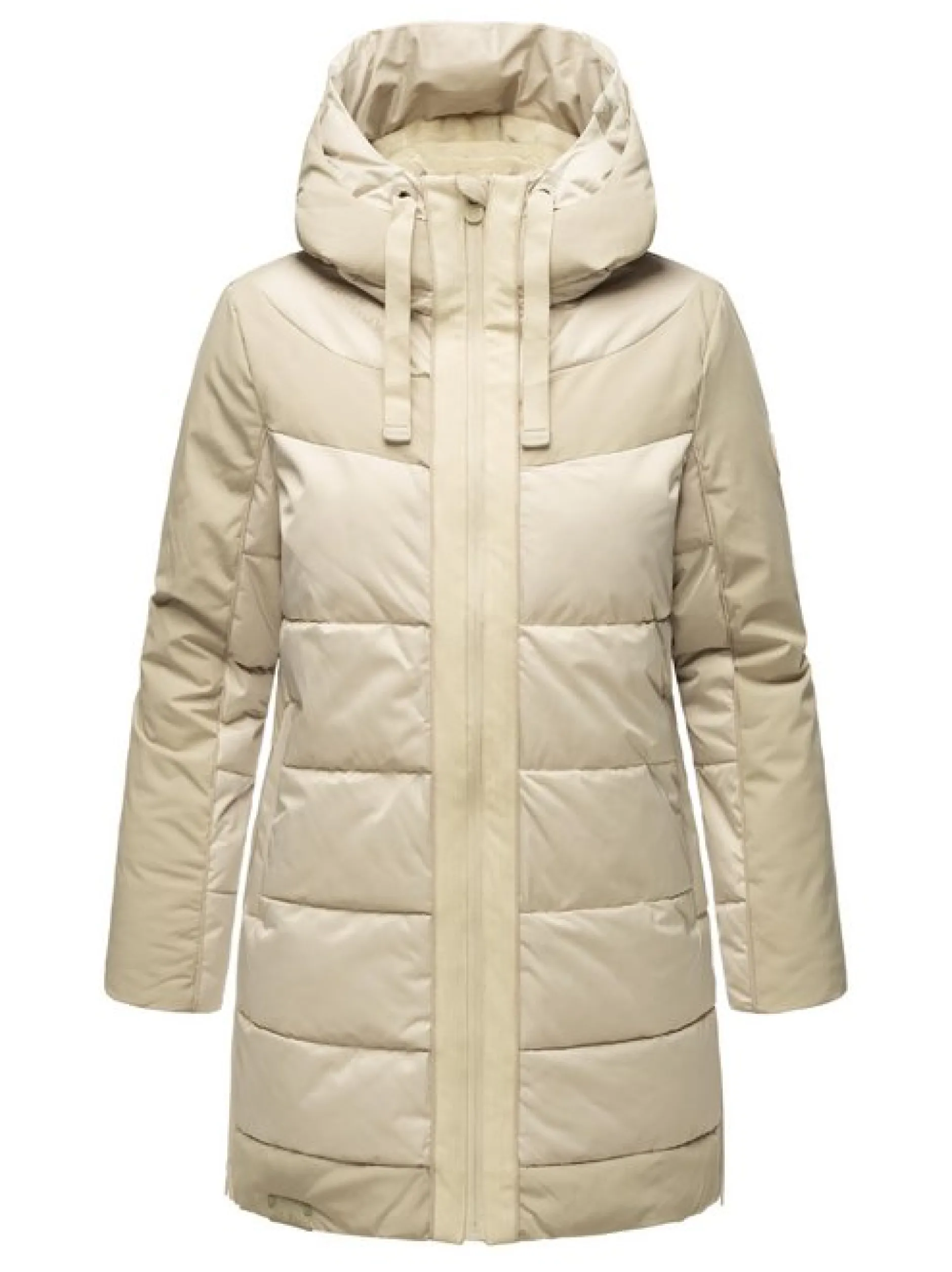 Navahoo Damen Steppjacke - Samtkätzchen in grau