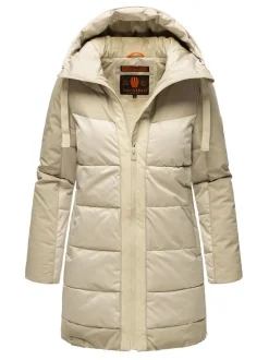 Navahoo Damen Steppjacke - Samtkätzchen in grau
