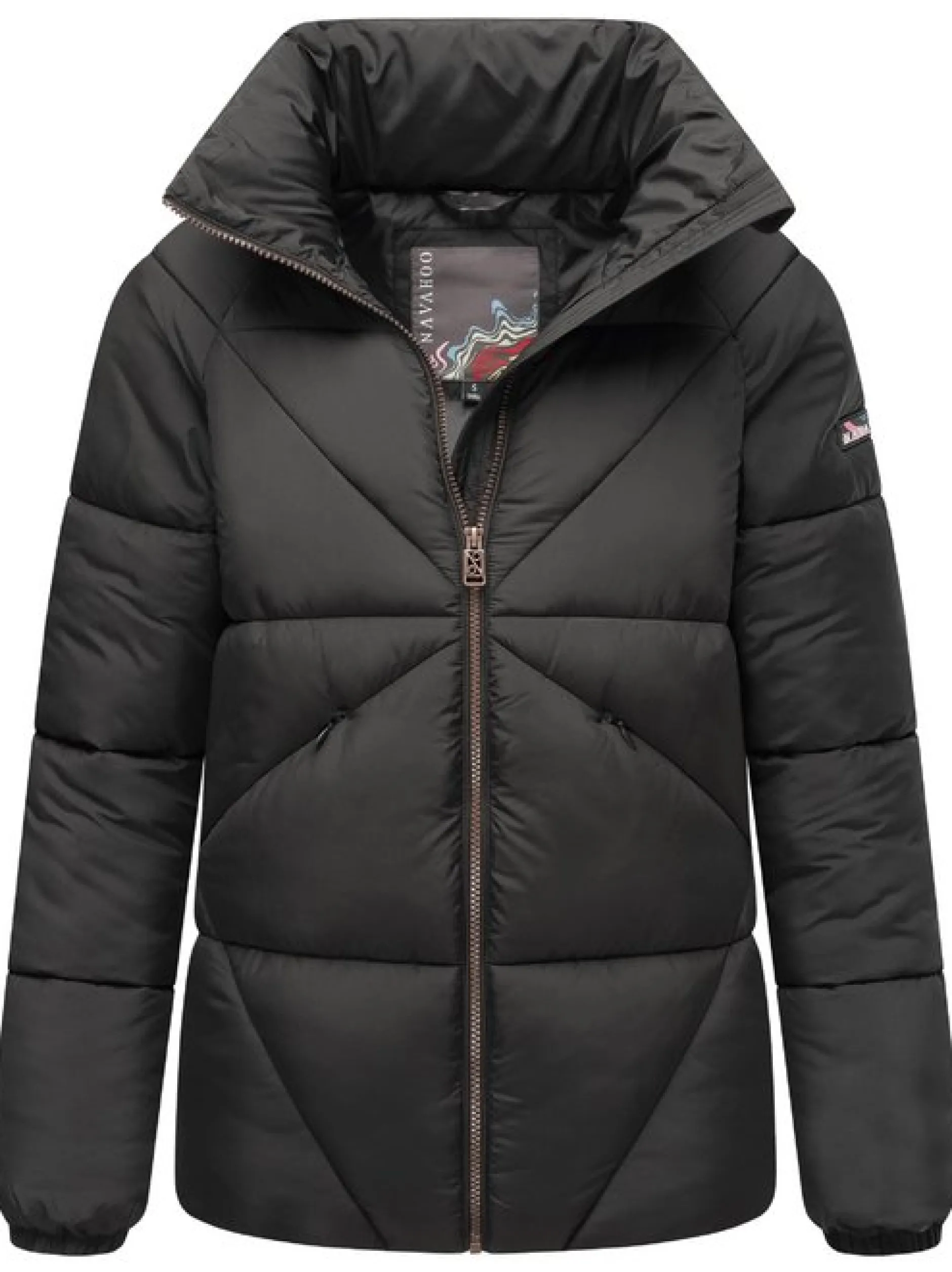 Navahoo Damen Steppjacke - Schokolinaa 14 in schwarz