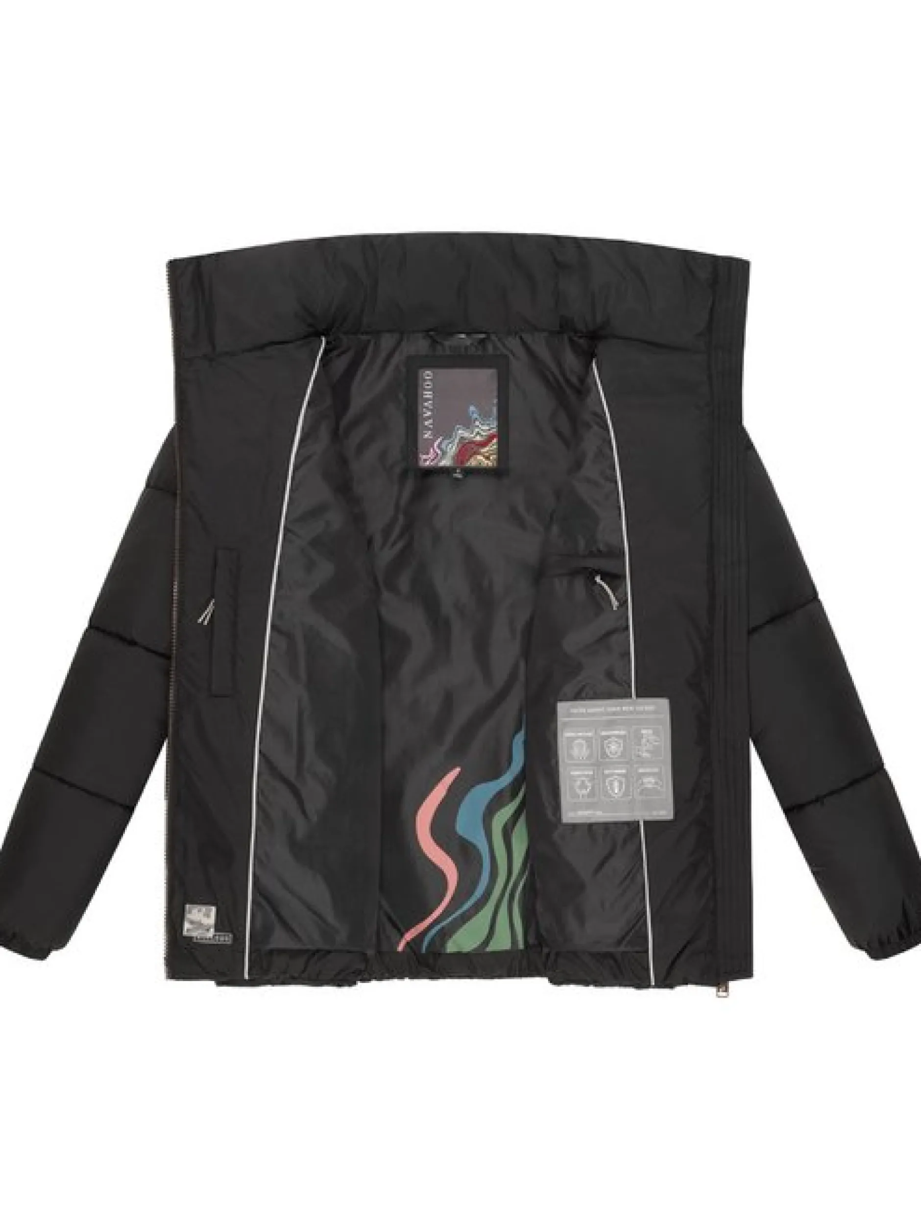 Navahoo Damen Steppjacke - Schokolinaa 14 in schwarz