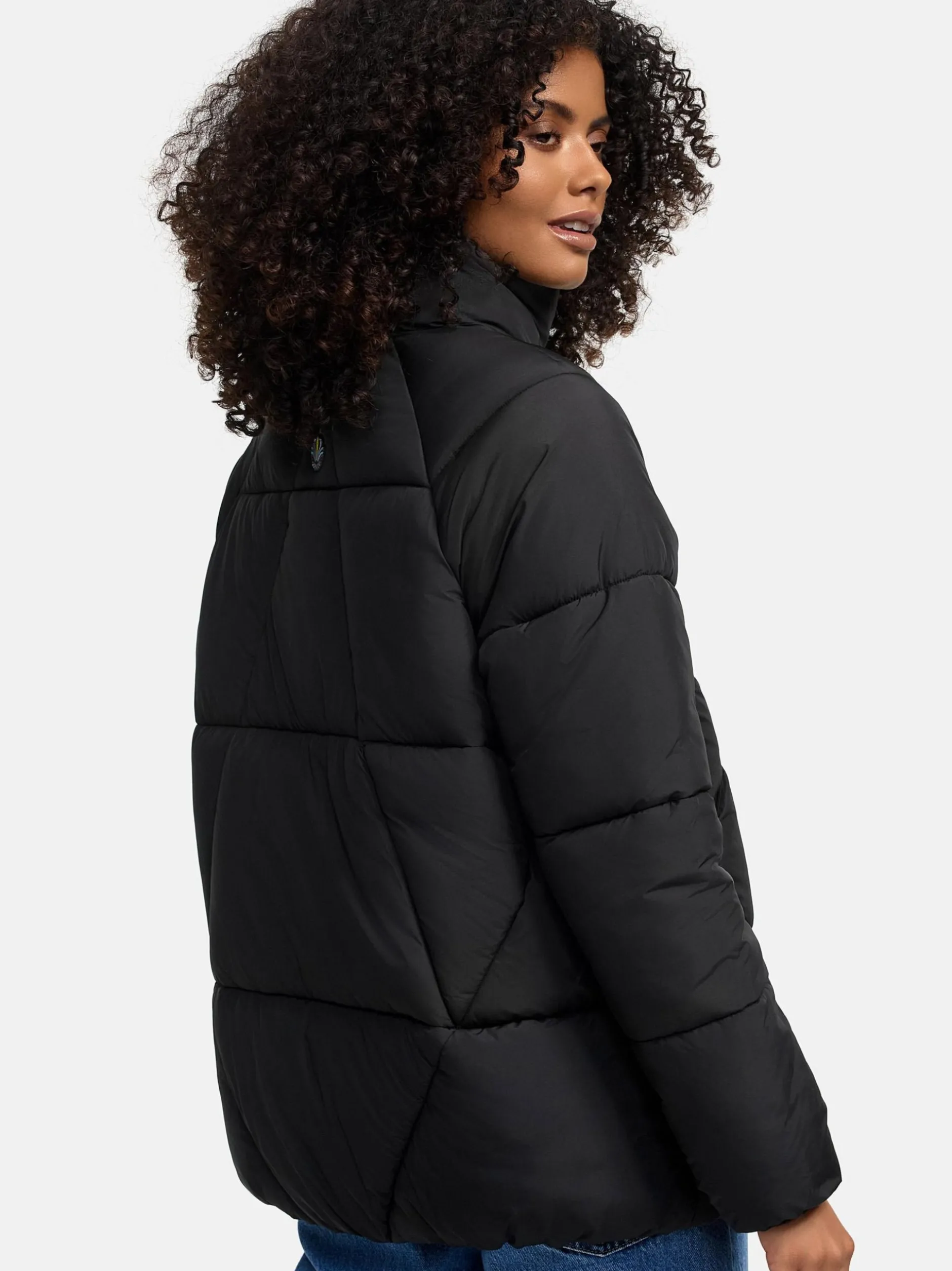 Navahoo Damen Steppjacke - Schokolinaa 14 in schwarz
