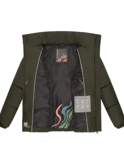 Navahoo Damen Steppjacke - Schokolinaa 14 in oliv