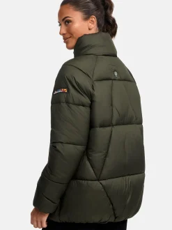 Navahoo Damen Steppjacke - Schokolinaa 14 in oliv