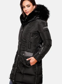 Navahoo Damen Steppmantel - Sinja in schwarz