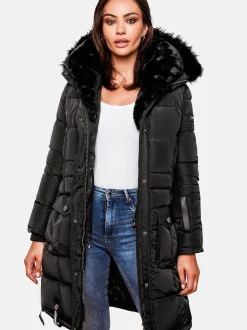 Navahoo Damen Steppmantel - Sinja in schwarz
