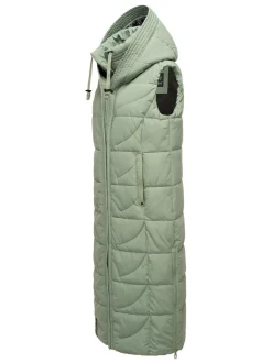 Navahoo Damen Steppweste - Brezelchen in mint