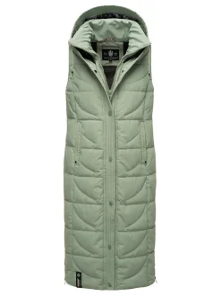 Navahoo Damen Steppweste - Brezelchen in mint