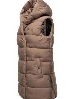 Navahoo Damen Steppweste - Madilynaa in taupe