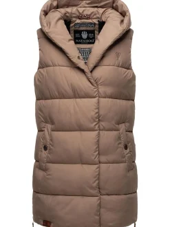 Navahoo Damen Steppweste - Madilynaa in taupe