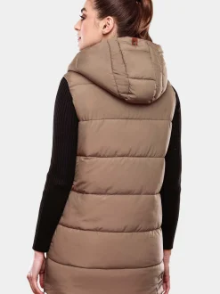 Navahoo Damen Steppweste - Madilynaa in taupe