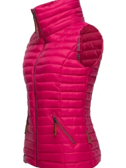 Navahoo Damen Steppweste - Shadaa in fuchsia