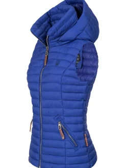 Navahoo Damen Steppweste - Shadaa in blau