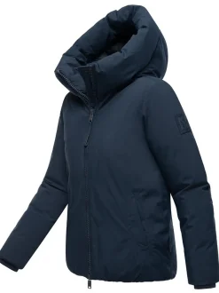 Navahoo Damen Winterjacke - Blütenlicht 14 in marine