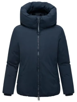 Navahoo Damen Winterjacke - Blütenlicht 14 in marine