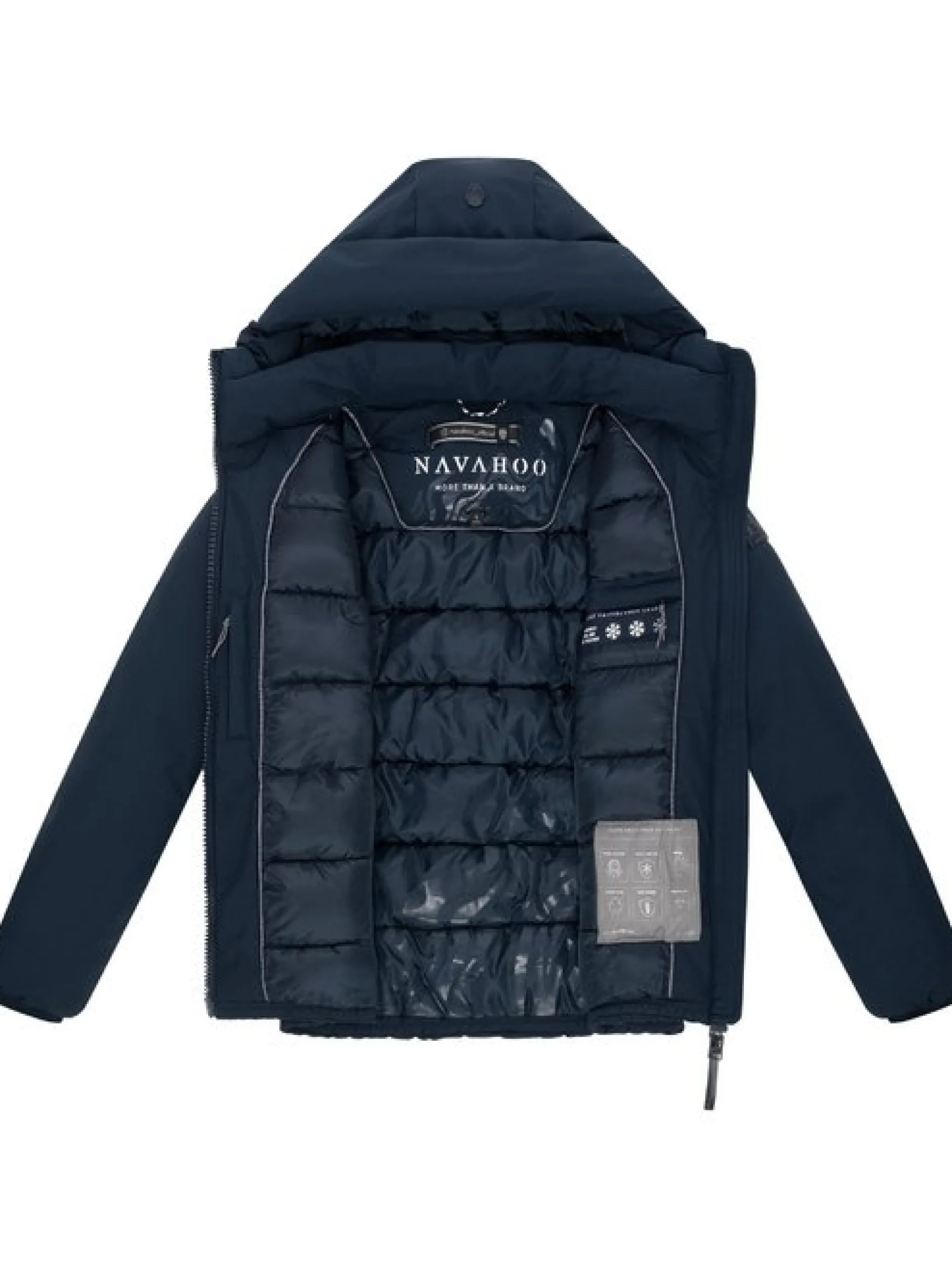 Navahoo Damen Winterjacke - Blütenlicht 14 in marine