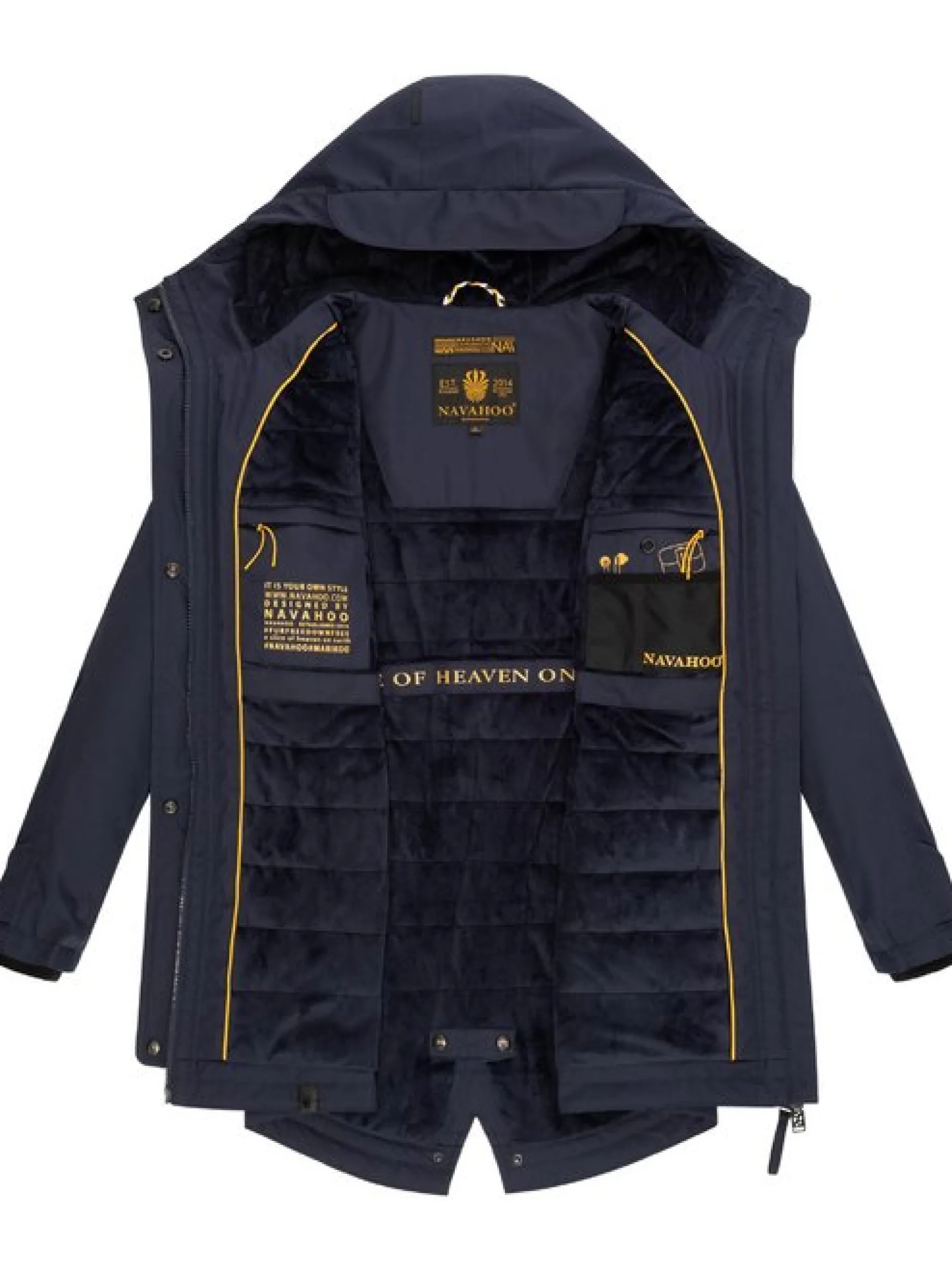 Navahoo Damen Winterjacke - Brinjaa in marine