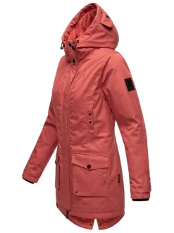 Navahoo Damen Winterjacke - Brinjaa in rot